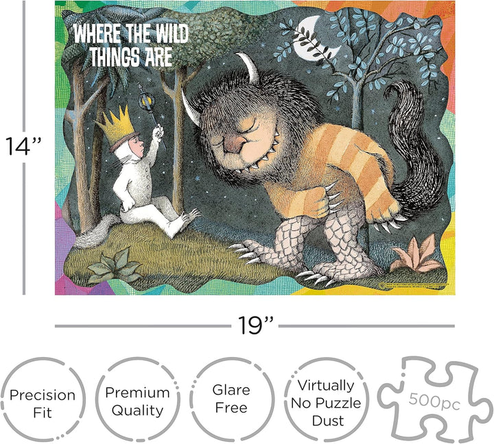 Where The Wild Things Are 500-Piece Jigsaw Puzzle - Licensed Artwork, 480mm x 350mm