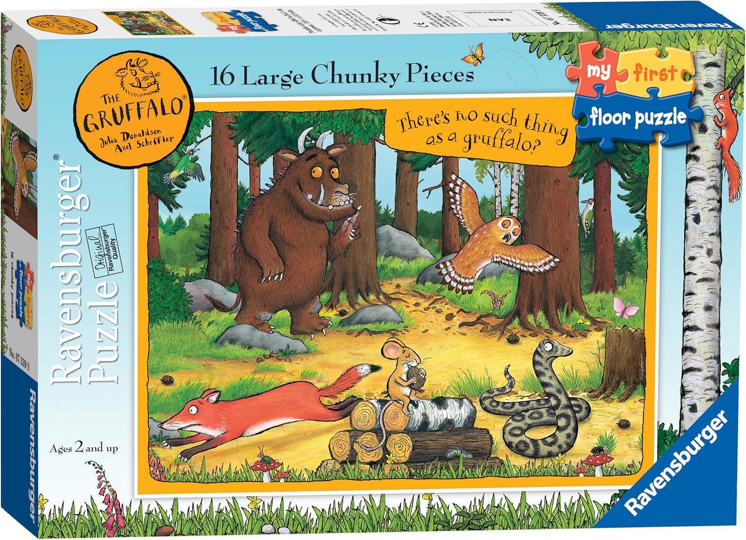 Ravensburger The Gruffalo My First Floor Puzzle - 16 Piece Jigsaw for Toddlers 2 Years and Up