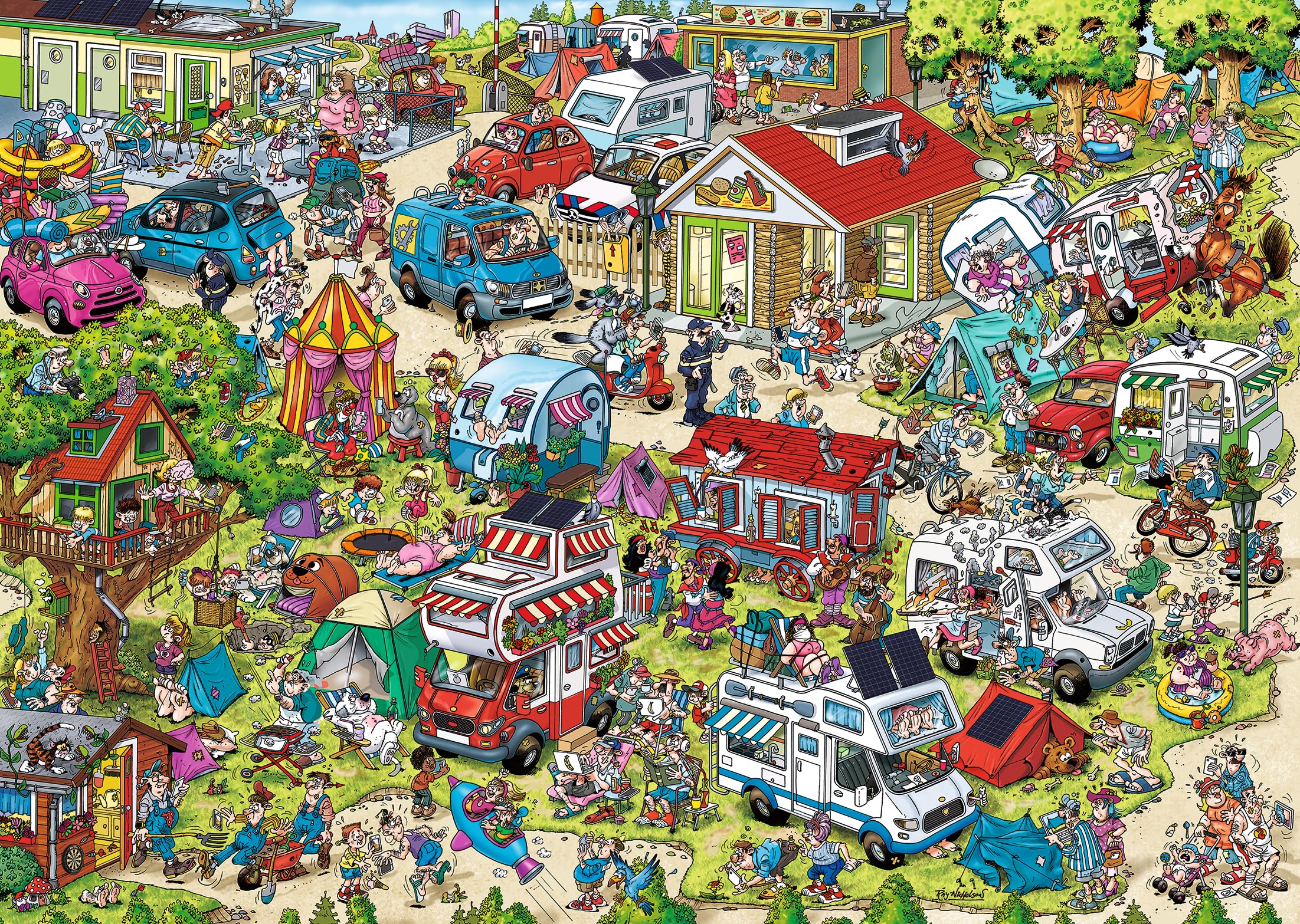 Ravensburger The Campsite Jigsaw Puzzle - 1000 Pieces