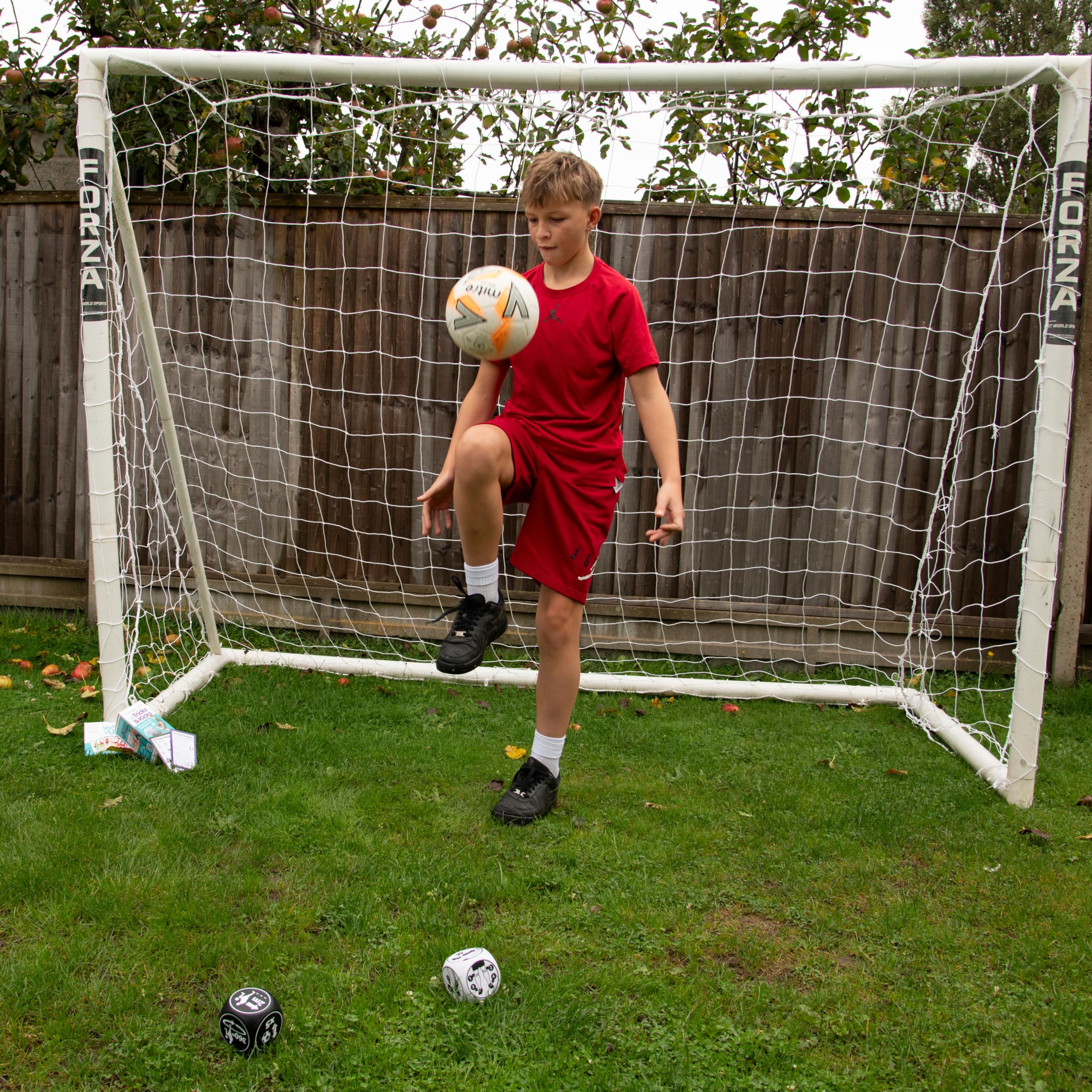 Shuffle Up Tricks & Kicks Football Dice Game - Keepy Uppy Training Dice for Kids and Teens 8