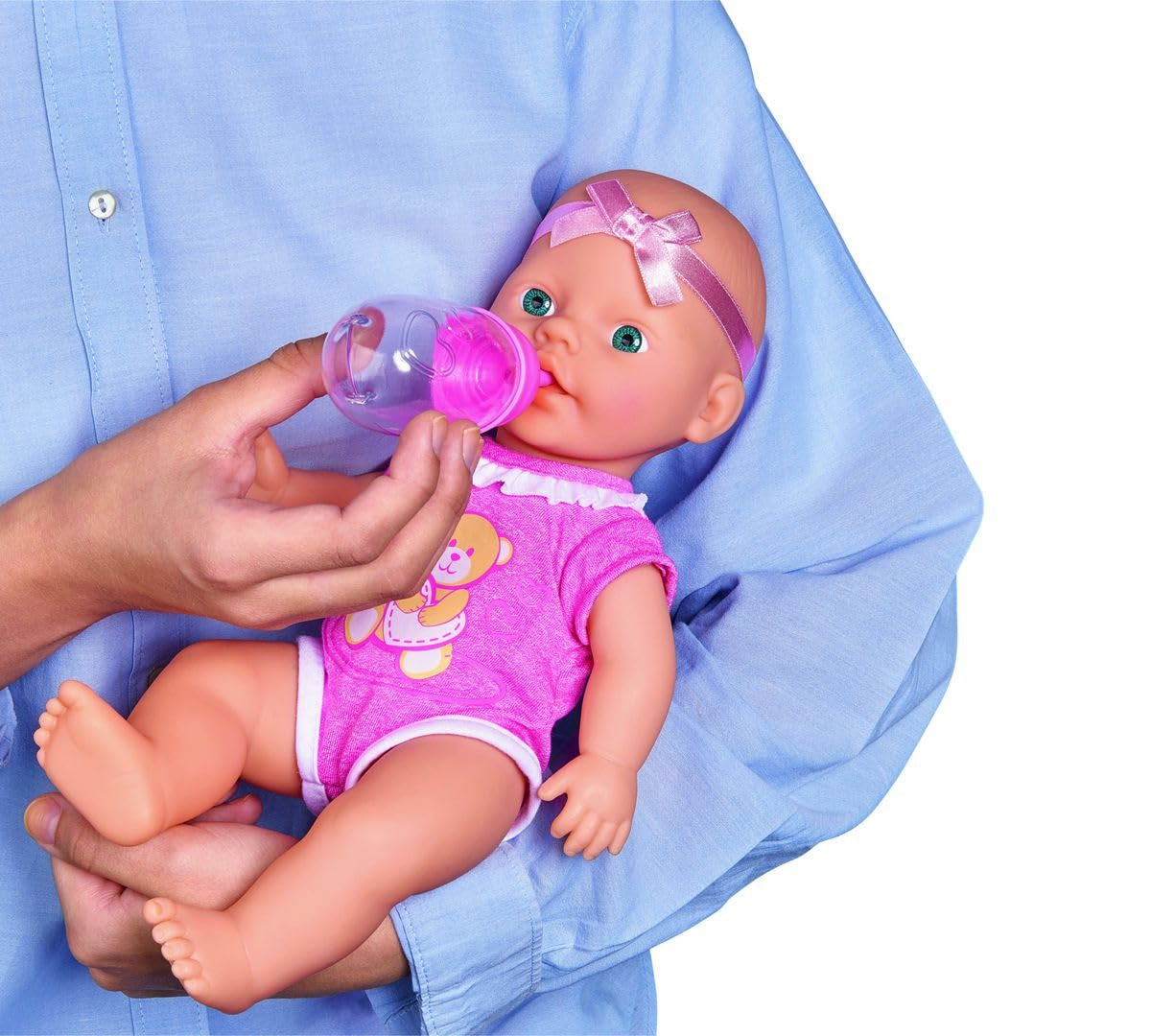 Simba New Born Baby Cute Doll - 30cm Vinyl Doll with Drinking & Wet Function 11