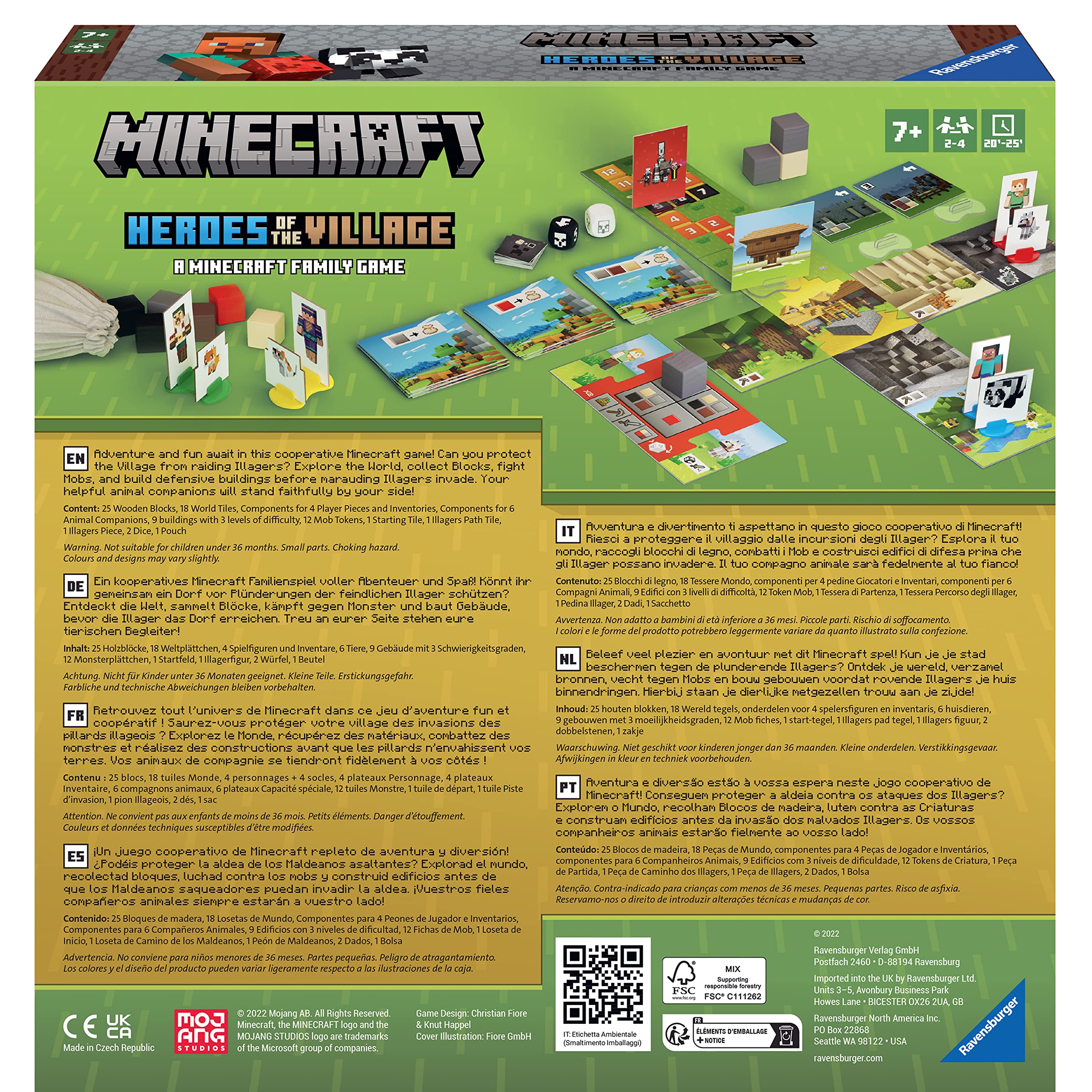 Ravensburger Minecraft Heroes of the Village Board Game 6