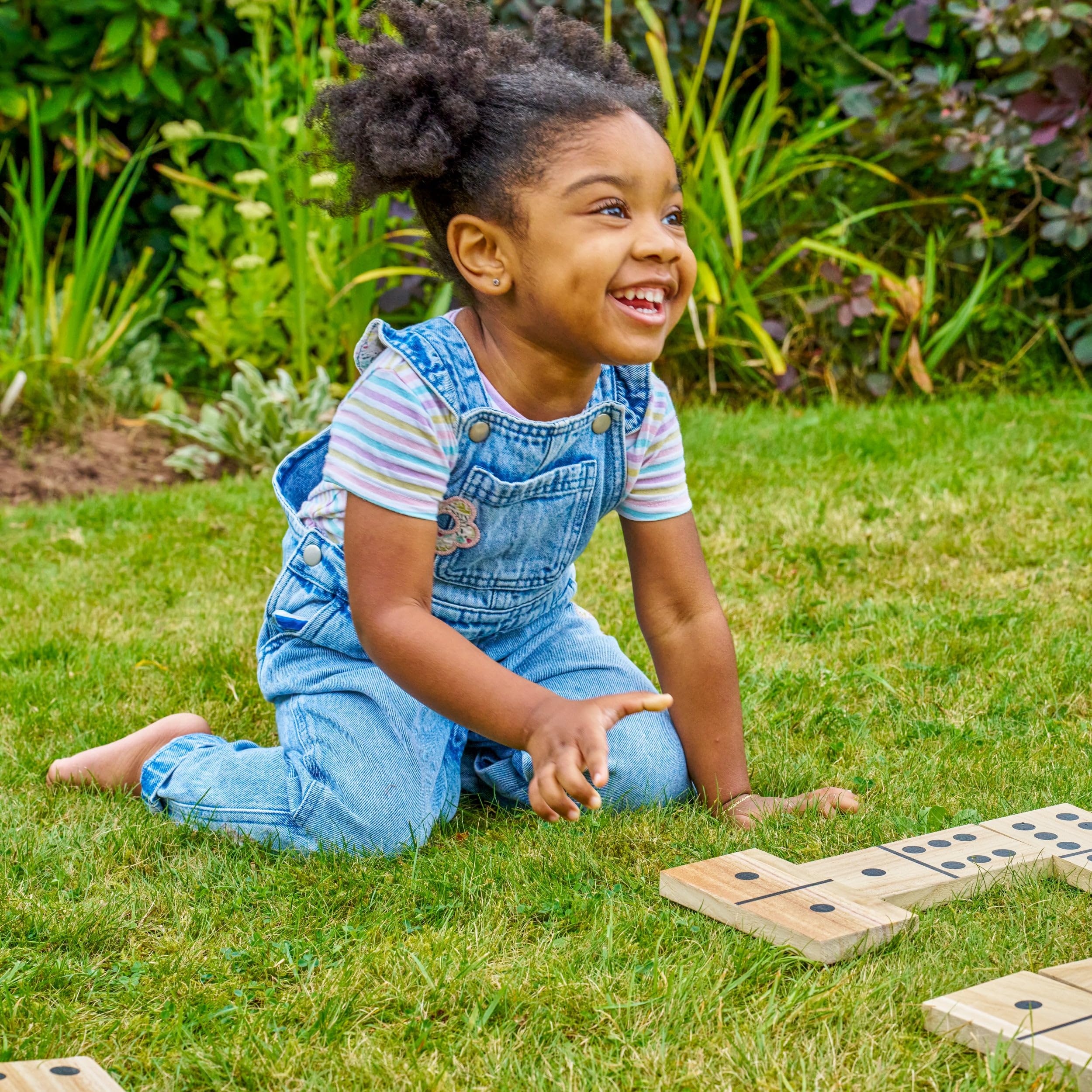 TP Toys Giant Wooden Dominoes Outdoor Family Game with 28 FSC-Certified Tiles 9