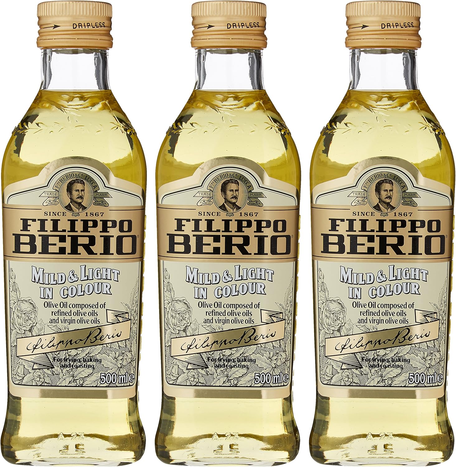 Filippo Berio Mildes &amp; Leichtes Olivenöl, 500ml 5