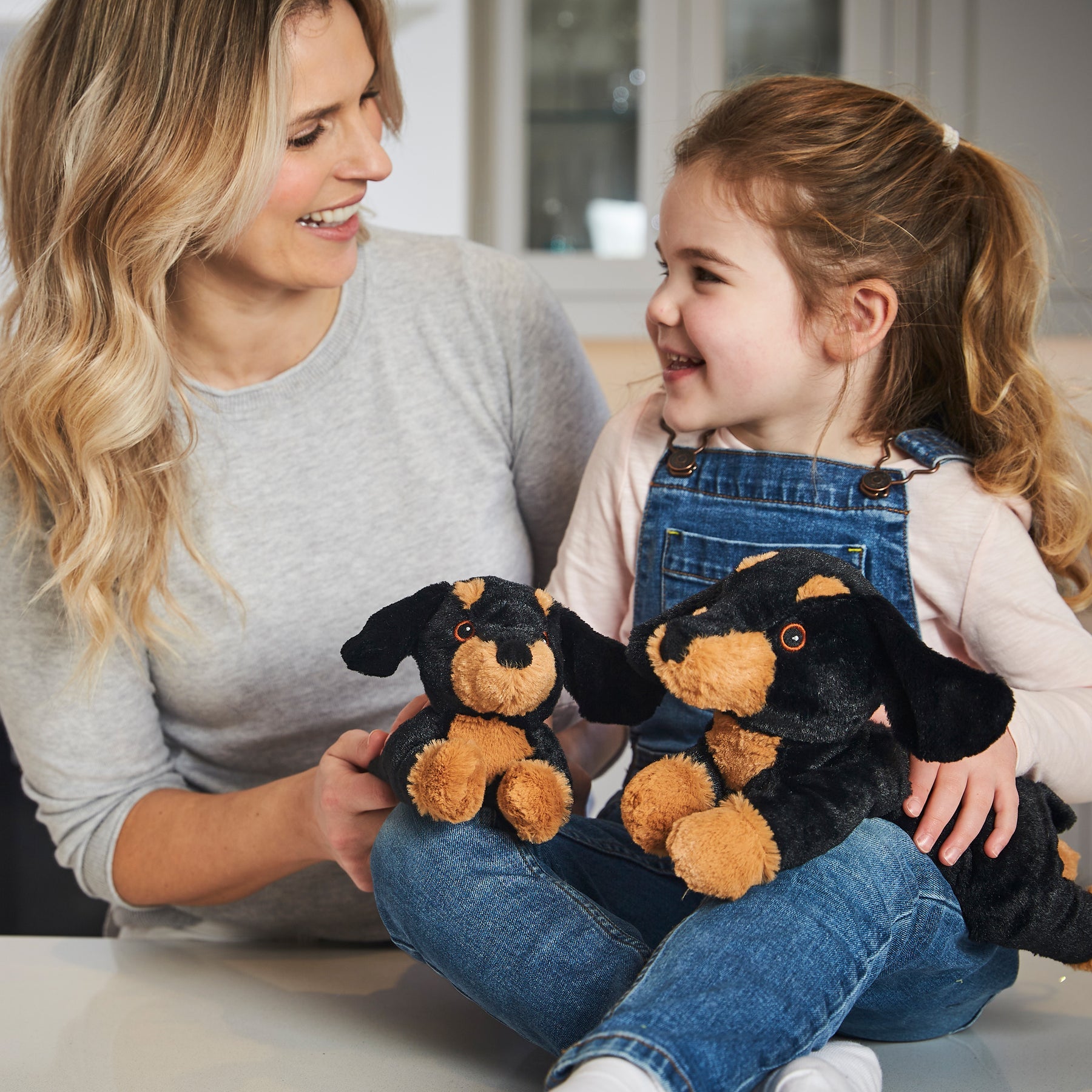 Warmies Junior Dackel-Plüschtier – Mikrowellengeeignetes, nach Lavendel duftendes, beheizbares Spielzeug (23 cm) 6