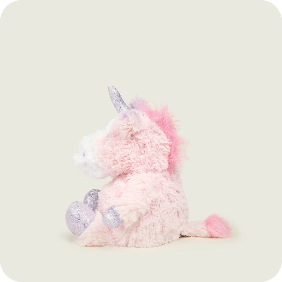 Warmies - Junior Sparkly Pink Unicorn Heatable Plush Toy (JUN-UNI-3)