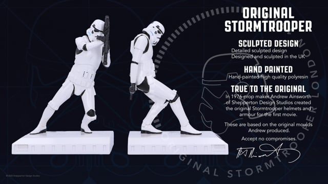 Nemesis Now Stormtrooper Bookends - Polyresin Sci-Fi Home Decor