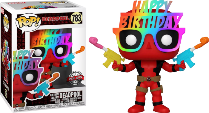 Funko Pop! Vinyl - Deadpool Birthday Glasses 30th Anniversary Figure (54687)