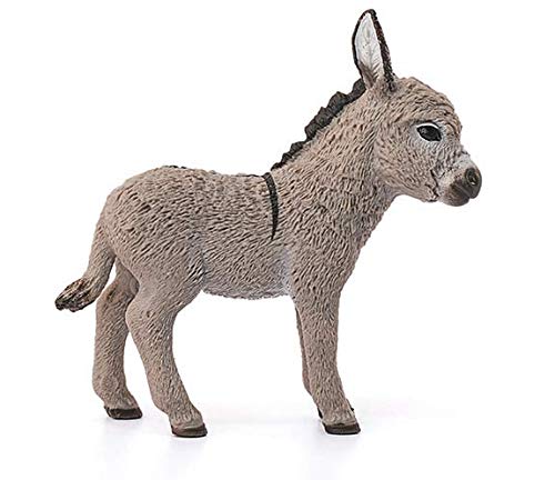 Schleich Donkey Foal 13746 - Individually Hand Painted Figure for Imaginative Play