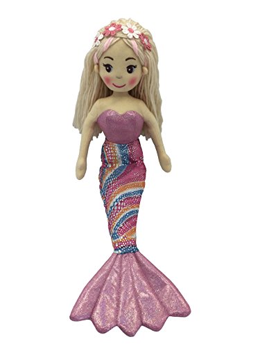 AB Gee 362 C6042 Joanne Rag Mermaid Muñeca de peluche de juguete, 45 cm