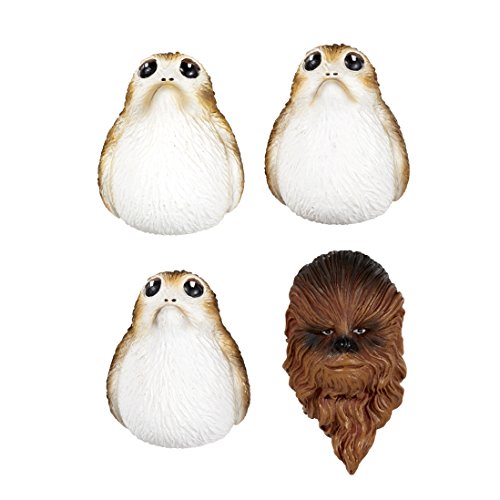 Star Wars Big Brown Bear en Island Birds The Last Jedi Magnet Set