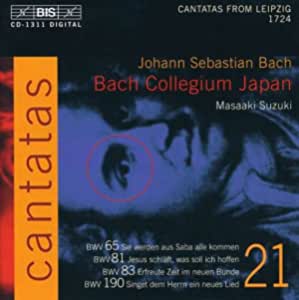 Bach: Cantatas, Vol 21 (BWV 65, 81, 83, 190) /Bach Collegium Japan Suzuki [Audio CD]