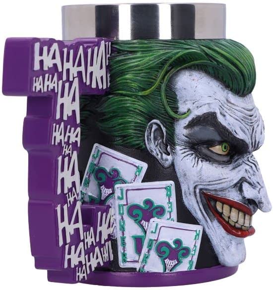 Nemesis Now Officially Licensed The Joker Tankard, Purple, 15.5cm, Resin