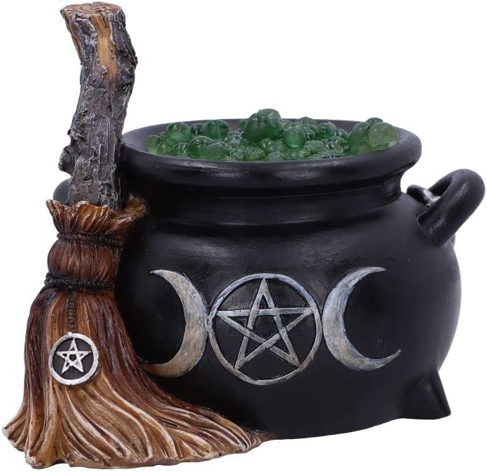 Nemesis Now Bubbling Cauldron 14.5cm, Black