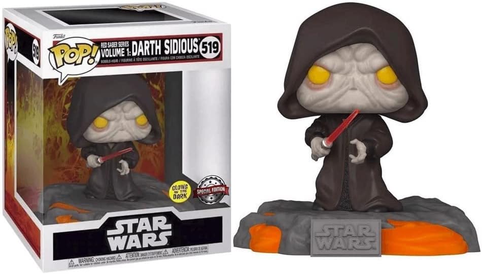 Funko Pop! Star Wars Deluxe - Darth Sidious Red Saber Series Vinyl Figure (63293)