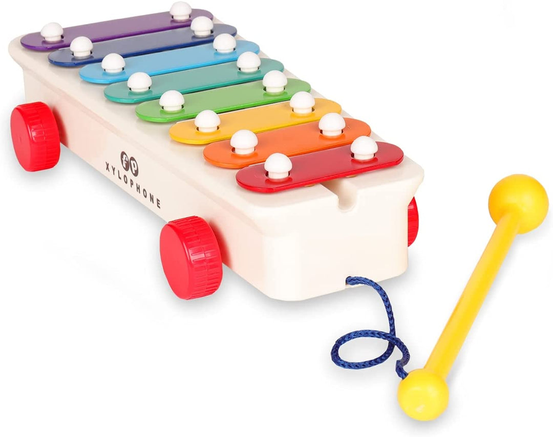 Basic Fun BFI1702 Fisher Price Classics Pull a Tune Xylofoon EA, Veelkleurig