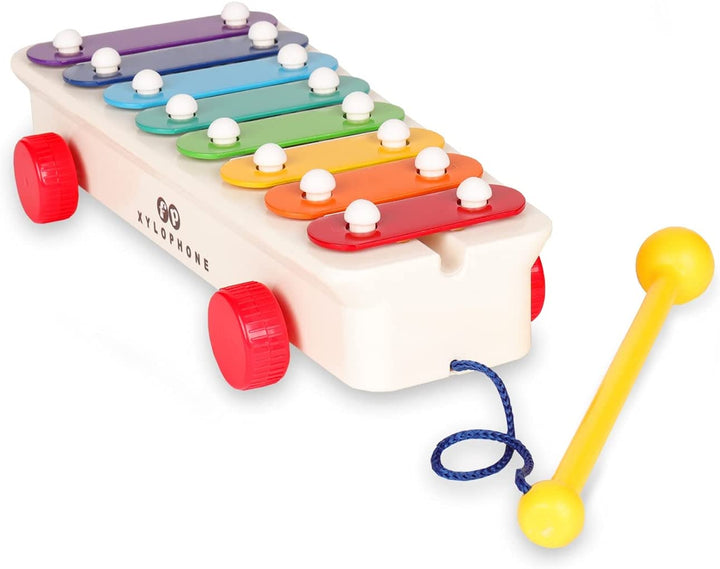 Basic Fun BFI1702 Fisher Price Classics Pull a Tune Xylofoon EA, Veelkleurig