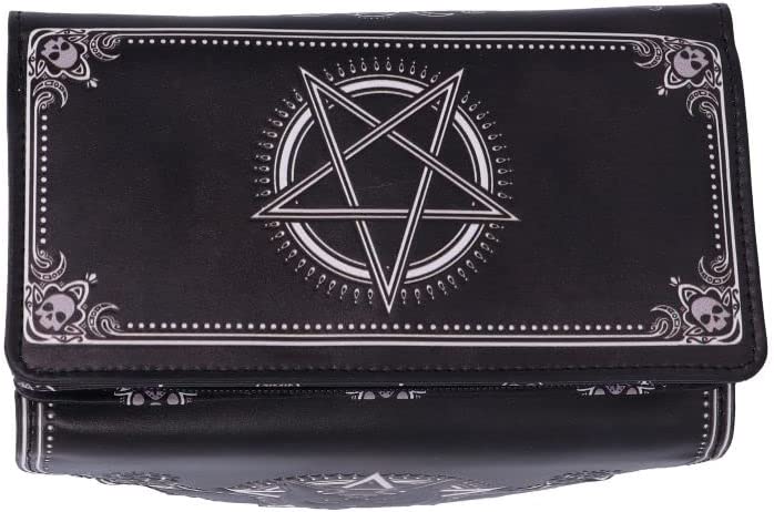 Nemesis Now Malpuss Embossed Purse 18.5cm, Polyurethane, Black