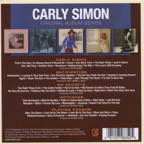 Original Album Series [5 Pack] - Carly Simon [Audio CD]