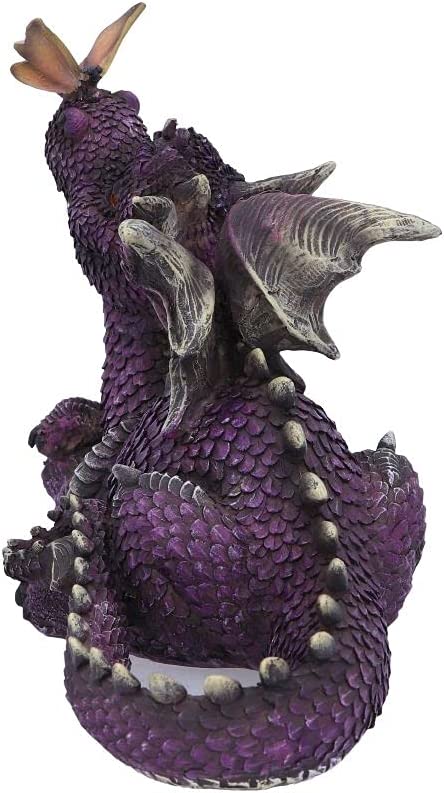 Nemesis Now Nature's Kiss - Purple Dragon Figurine 7