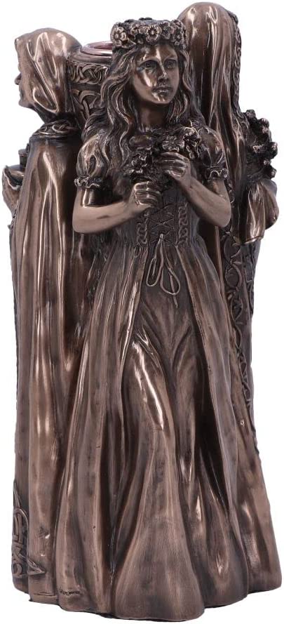 Nemesis Now Maiden, Mother, Crone Candle Holder 17cm, Bronze