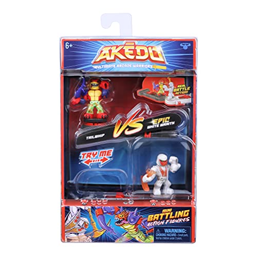 Akedo Ultimate Arcade Warriors Versus Pack - Tailwhip vs White Wraith Battle Set