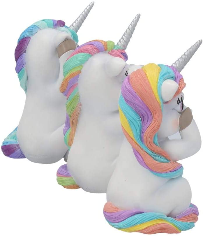 Nemesis Now Animal Collections - Three Wise Cutiecorns Figurine Set Resin Statue 3