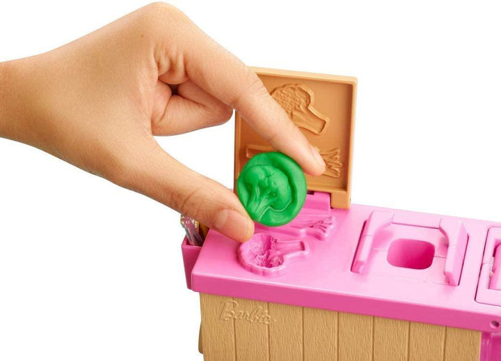 Barbie GHK43 Noodle Maker Doll and Playset - Yachew