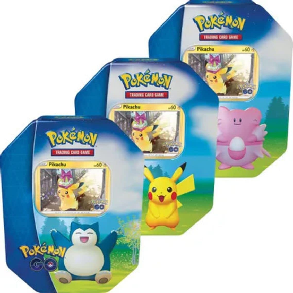 Pokémon TCG: Pokémon GO Tin – Random Design (Pikachu, Snorlax, or Blissey)