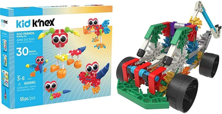 Kid K&#39;nex Zoo Friends Building Set &amp; K&#39;nex 10 Model Building Set Educatief speelgoed voor jongens en meisjes
