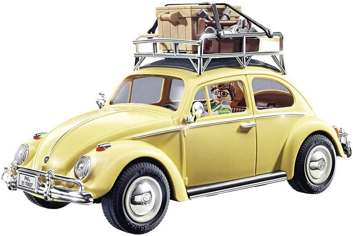 Playmobil 70827 Volkswagen Kever, gele gezinsauto, speciale editie voor fans en verzamelaars