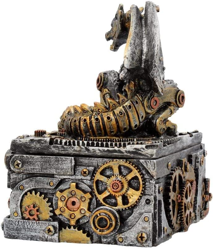 Nemesis Now U3821K8 Secrets of the Machine Box 19.5cm Silver