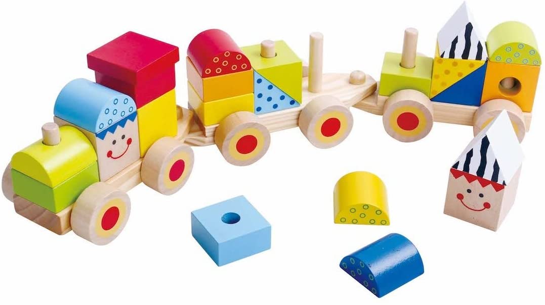 Andreu Toys TK15108 Craft Trikes Stapeltrein Speelgoed Veelkleurig, 38 x 7.5 x 9.5 cm