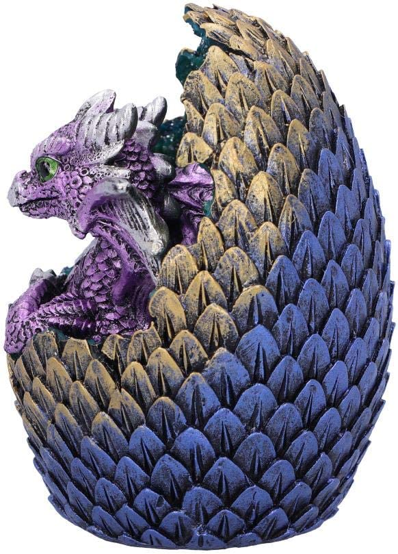 Nemesis Now U5001R0 Purple Geode Home Glittering Hatchling and Egg Figurine, Pol