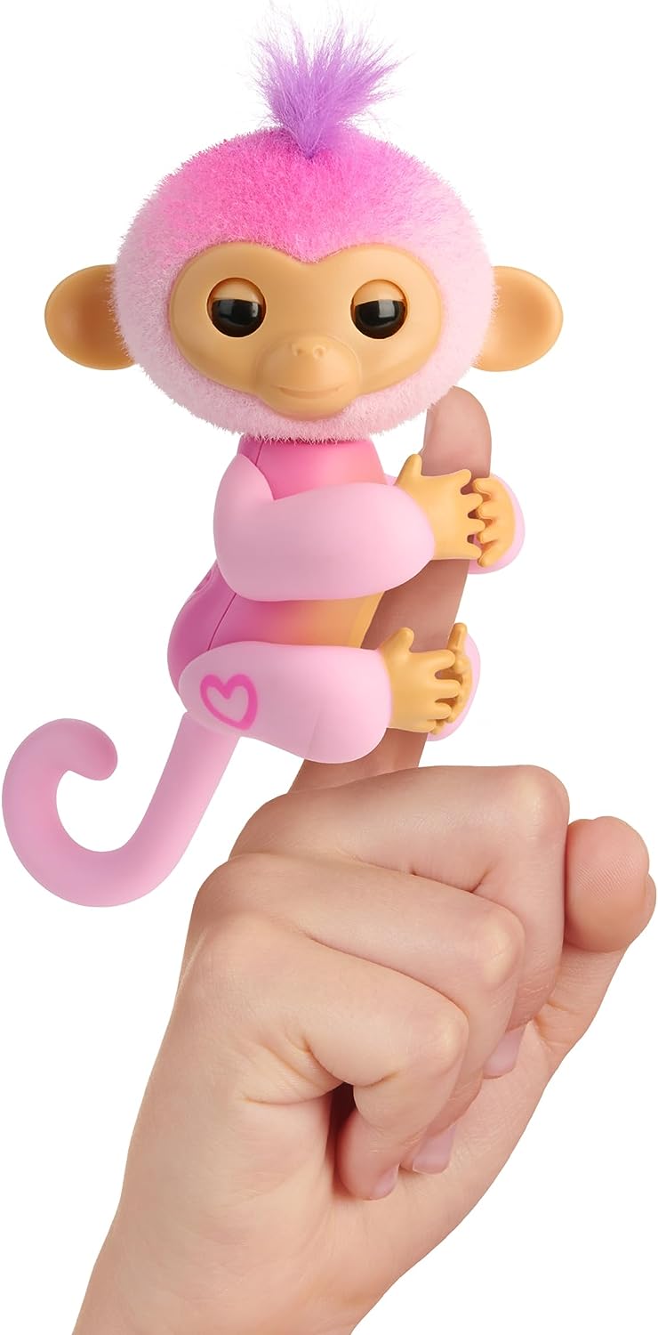 Fingerlings Monkey Pink – Harmony Interactive Baby Monkey mit über 70 Geräuschen und Reaktionen 10