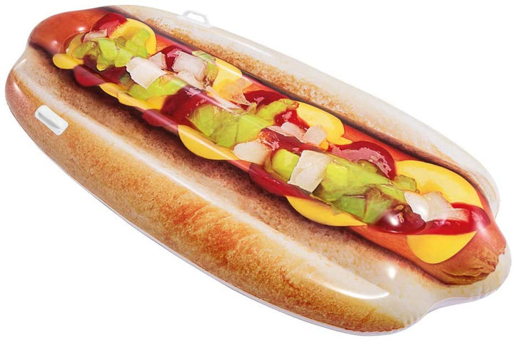 Materasso gonfiabile gigante per hotdog Intex Lilo 180 cm x 89 cm Perfetto per la piscina