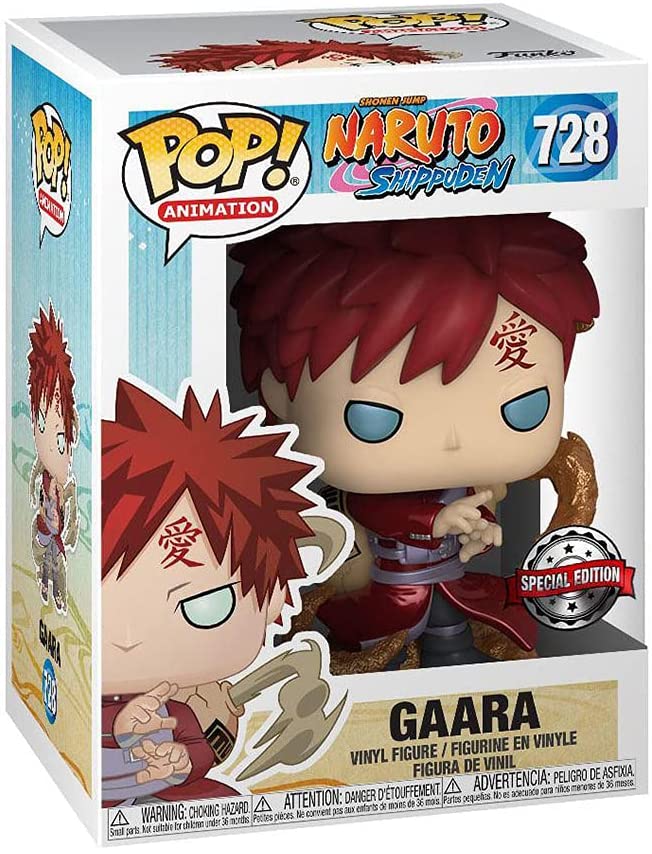 Shomen Jump Naruto Shippuden Gaara Exclu Funko 48839 Pop! Vinile #728