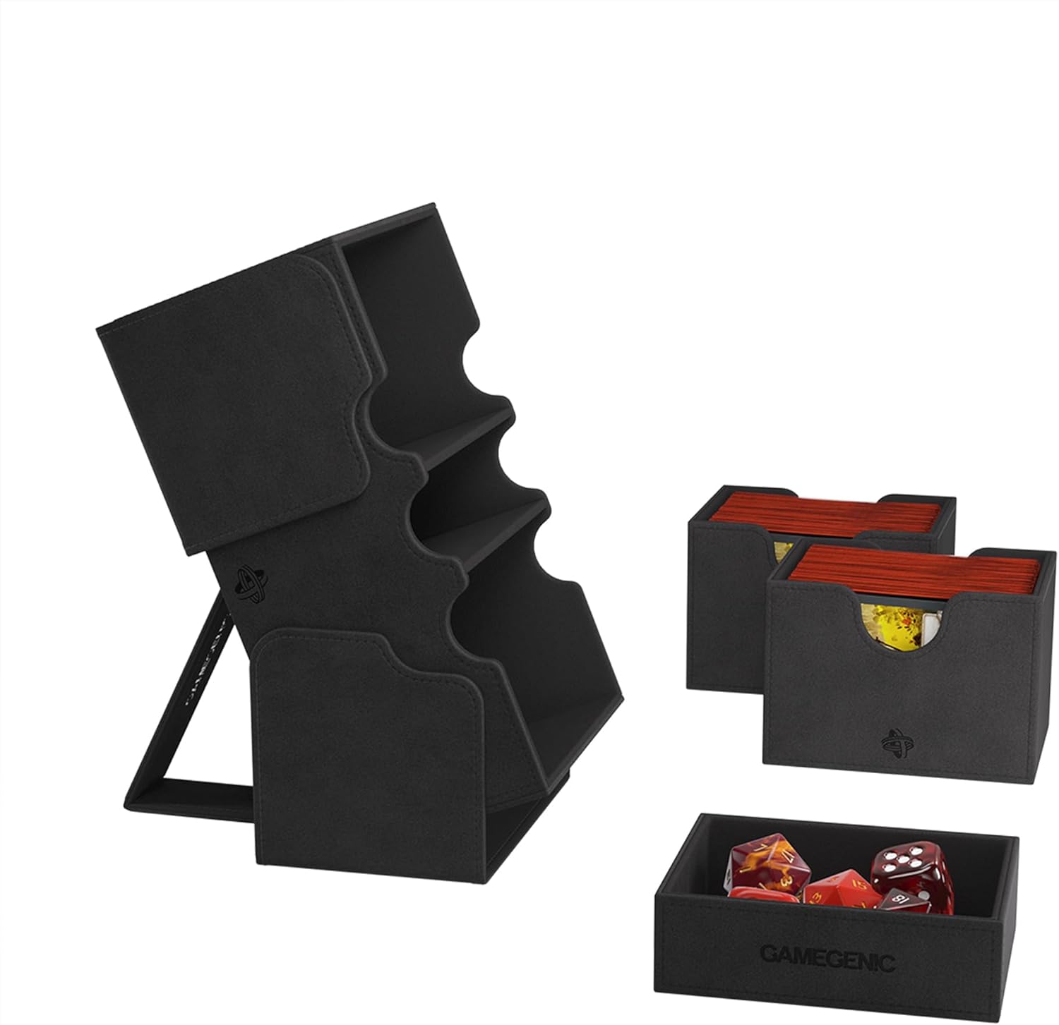 Gamegenic Stronghold 200+ XL Schwarz – Extra große Deckbox für Kartenspiele 4