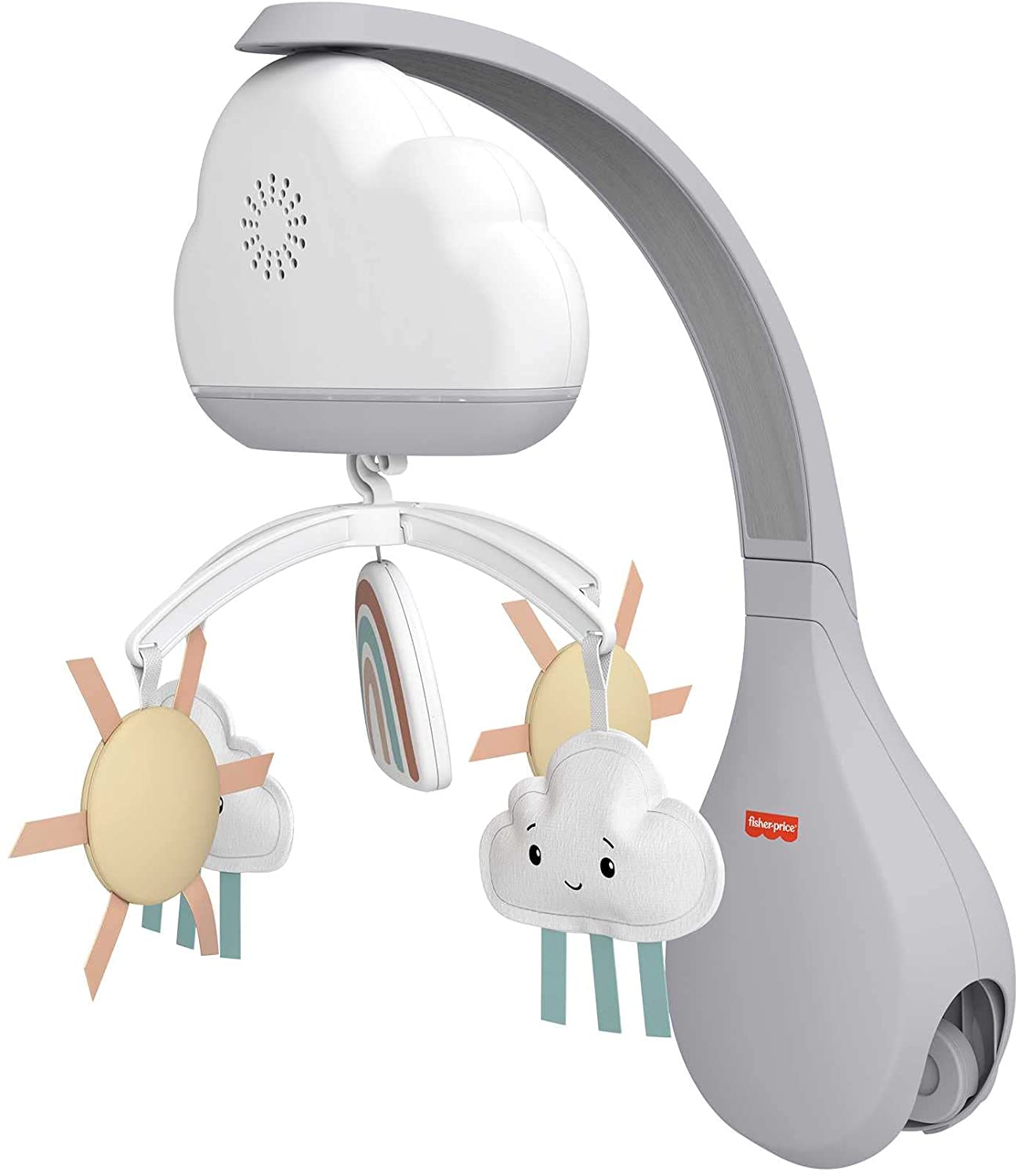 Fisher-Price Rainbow Showers Bassinet to Bedside Mobile - Soother with Nightlight & Cry Sensor 4