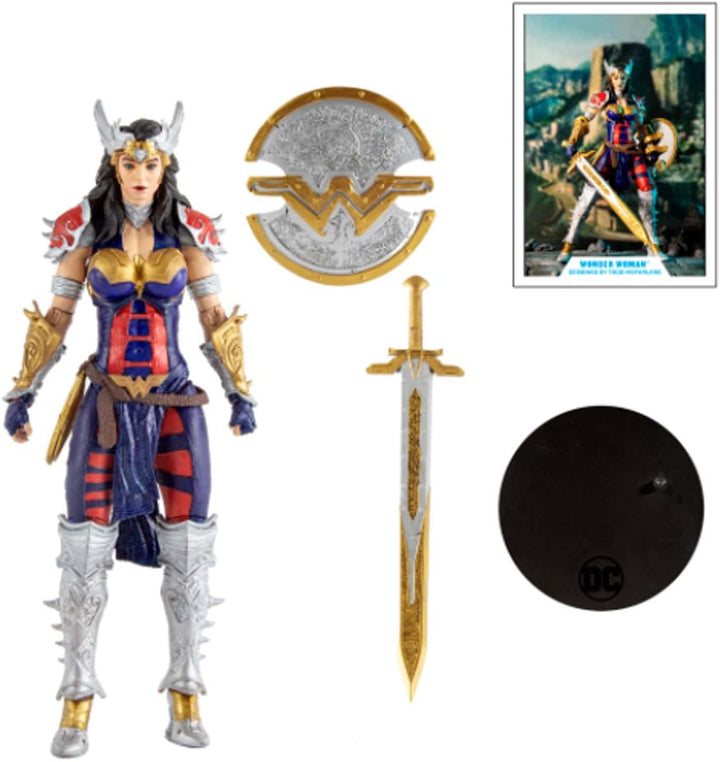 McFarlane - DC Multiverse - 17cm Wonder Woman (Design by Todd Gold Label (Premium) -TM15181, 15181, Multi-Coloured