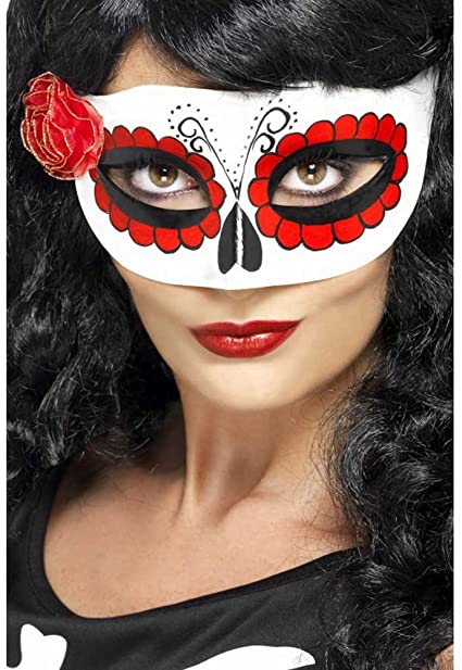 Smiffys Mexican Day of the Dead Rose Eyemask (27854)