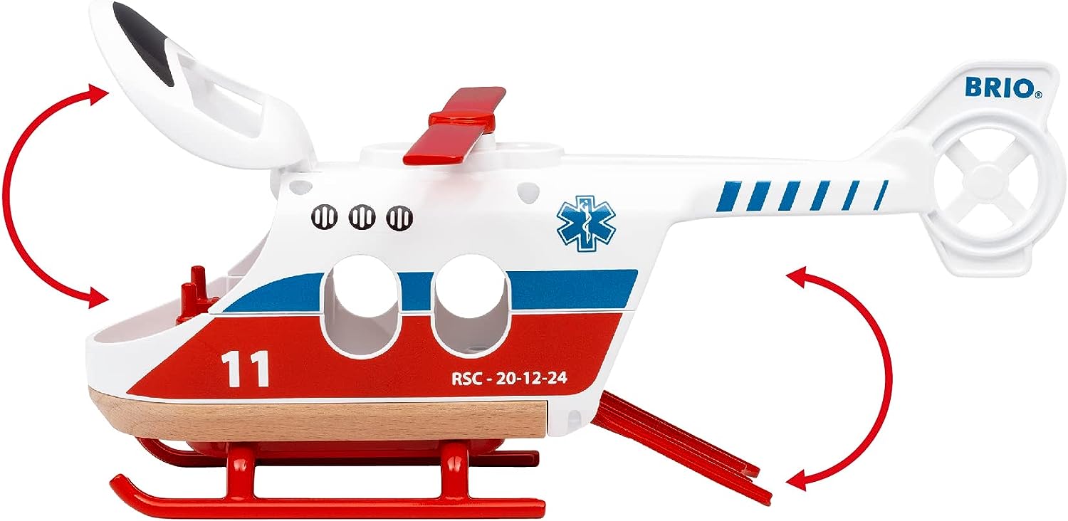 BRIO World Rettungshubschrauber-Spielset für Kinder 5