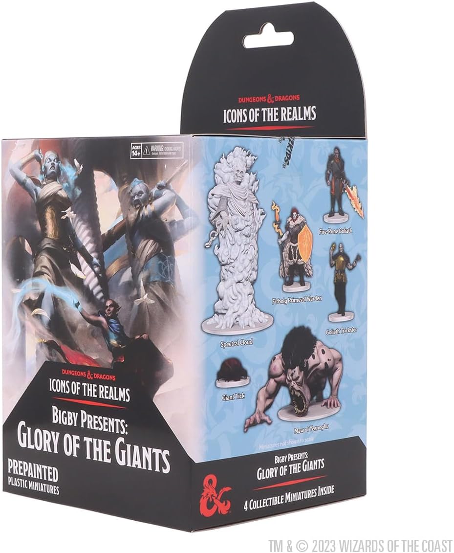 WizKids Dungeons & Dragons Icons of The Realms: Bigby Presents Glory of The Giants Miniatures Booster Pack (96261)