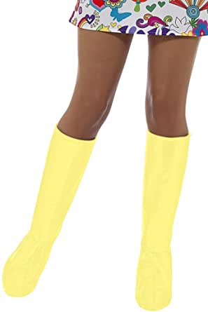 Smiffys GoGo Boot Covers Yellow (48045)