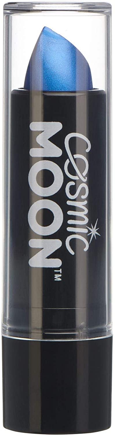 Rossetto metallico di Cosmic Moon Blue per labbra metalliche ipnotizzanti