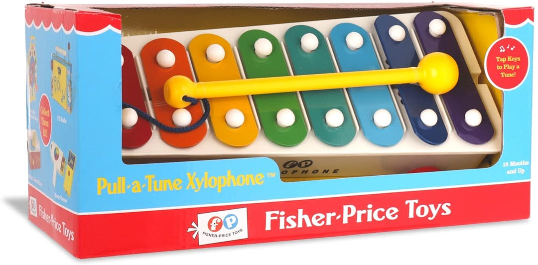 Basic Fun BFI1702 Fisher Price Classics Pull a Tune Xylofoon EA, Veelkleurig