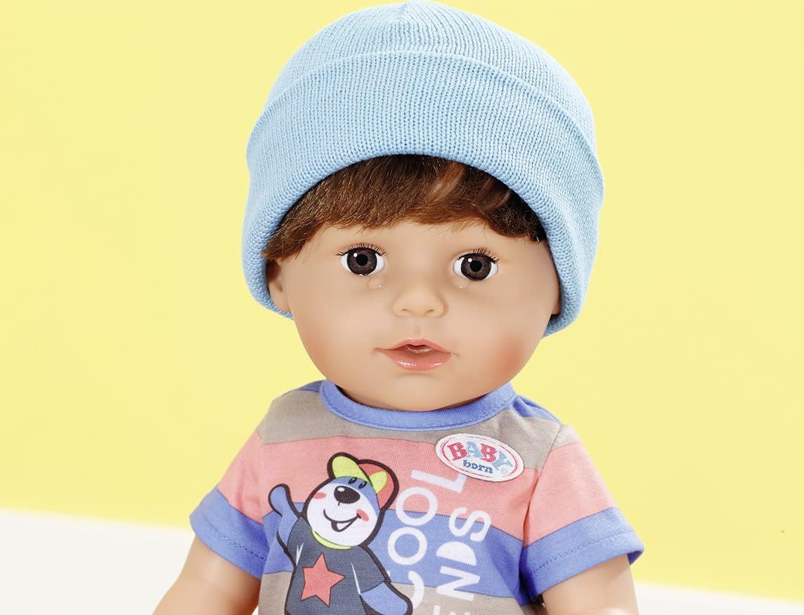 BABY born Brother 43cm Doll - Interactive Vinyl Baby with Moveable Knees, Real Tears & Bath Play 11