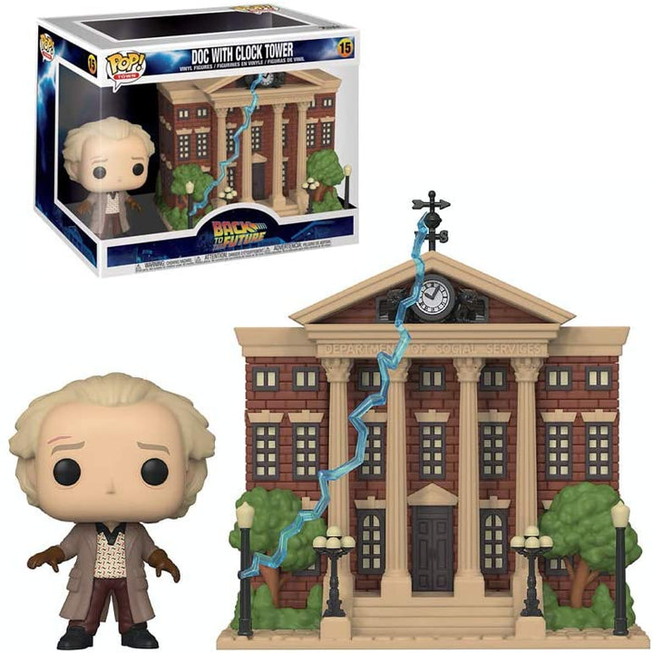 Ritorno al futuro Doc con la torre dell&#39;orologio Funko 46910 Pop! Vinile #15