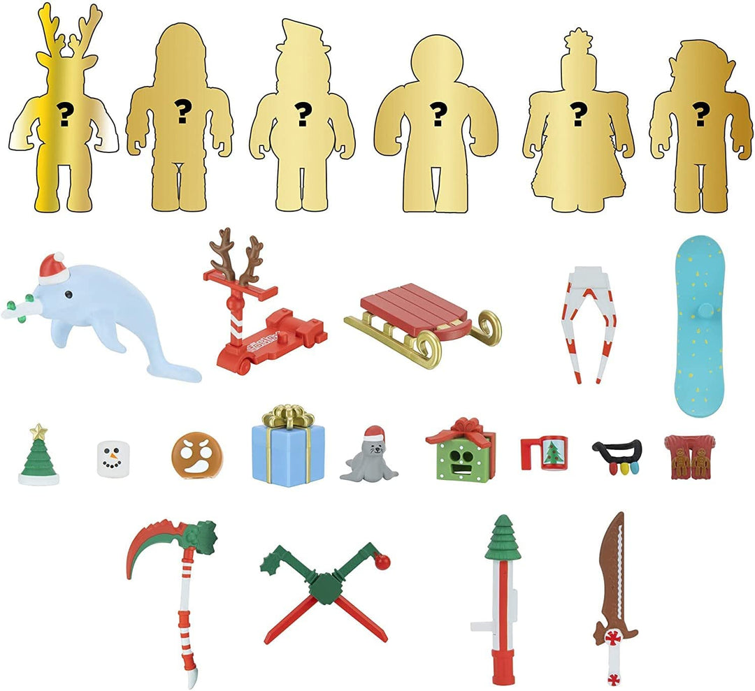 ROBLOX Blind Box Advent Calendar - Collectible Action Figures with Virtual Item Code (Ages 6+)