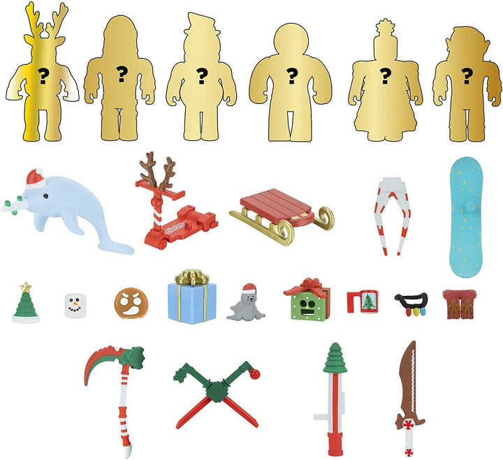ROBLOX Blind Box Advent Calendar - Collectible Action Figures with Virtual Item Code (Ages 6+)